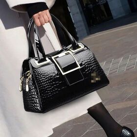 Large Capacity Tote Bag Luxury Handbags Women Bags Designer Crocodile Pattern Ladies