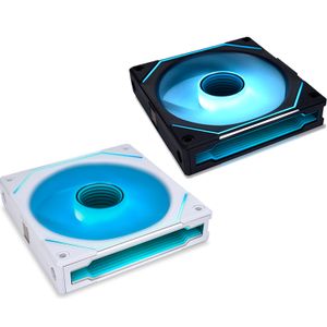 LIAN LI UNI FAN SL-INF 120mm Infinity Mirror ARGB Fan Cableless Daisy-Chain L-connect Clutter-free Reverse Blade, Single Pack