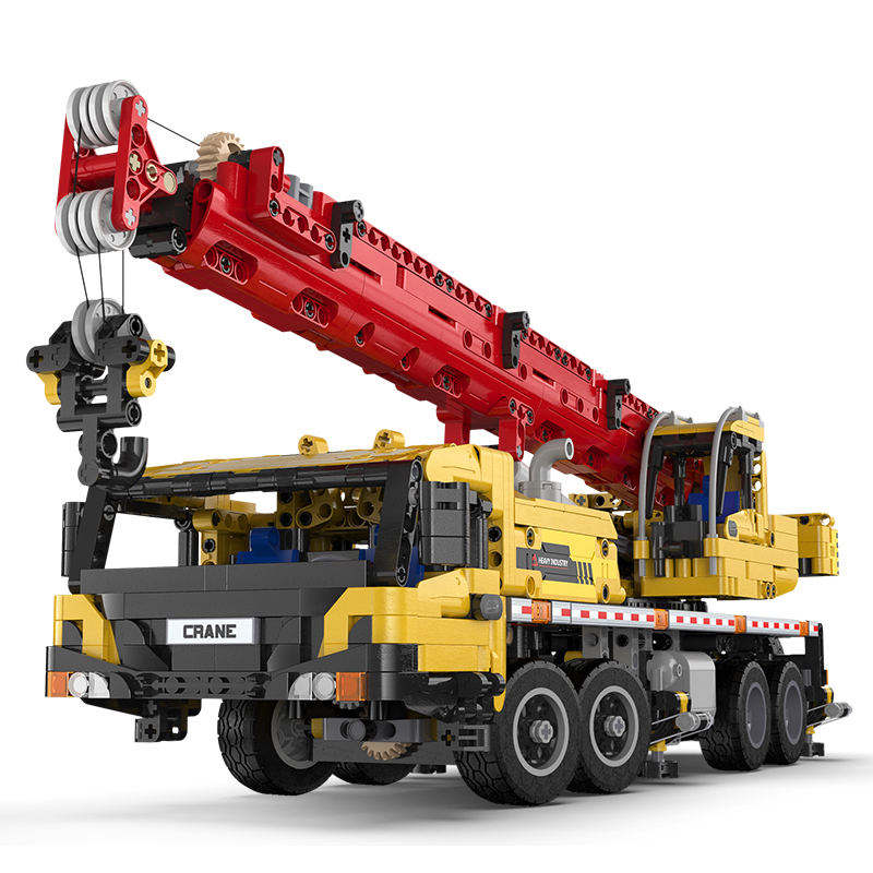Shantou Chenghai Sensheng Electronic Technology Co., Ltd. Tiktok Cada C61081 Mobile Crane Technic Model Engineering Vehicle Car Building Blocks MOC Kids Educational Toy Bricks Sets