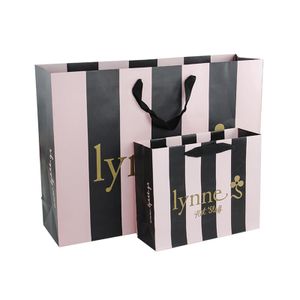 Hongxi Glitter Big Butterfly Gifts Fancy Paper Bag Golden Transparent Custom Eyelash Lash Graduation Packing Gift Packaging