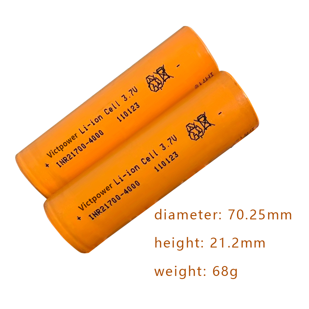 Factory Wholesale Price Inr21700 Rechargeable Cylindrical High Capacity Lithium Cells 21700 4000Mah