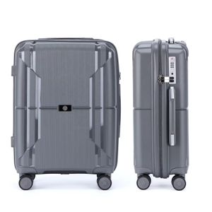 OEM ODM Portable Hard Shell Light weight Safety  High Quality Aluminum alloy Luggage Travel Hand Trolley Case Carry on Suitcase