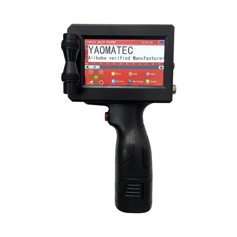 Yaomazhi (Wuhan) Technology Co., Ltd. YMZ-1750P 12.7MM 26 Languages Code Date Number Logo Portable Cheap Handheld Inkjet Printer on Carton Plastic Metal