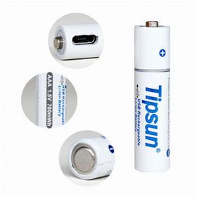 Mini USB AAA 1.5V Lithium-ion Rechargeable battery