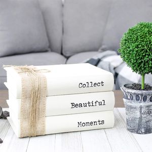 Wholesale Custom Designer Luxury Channel Fake Decorative Book Set Decor Modern Blank Faux Books Home Decoration Books Printing