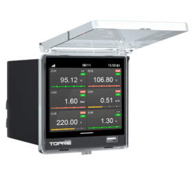 Industrial automation pressure current voltage data logger 4-20mA 0-5V analog relay RS485 paperless recorder chart data logger