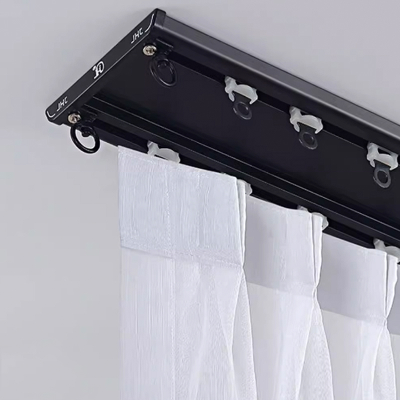 Zhongshan Lianshui Textile Co., Ltd. Douglas Eco-friendly Curtain Double Track Hot Sales Aluminium Alloy Curtain Rails For Bay Windows