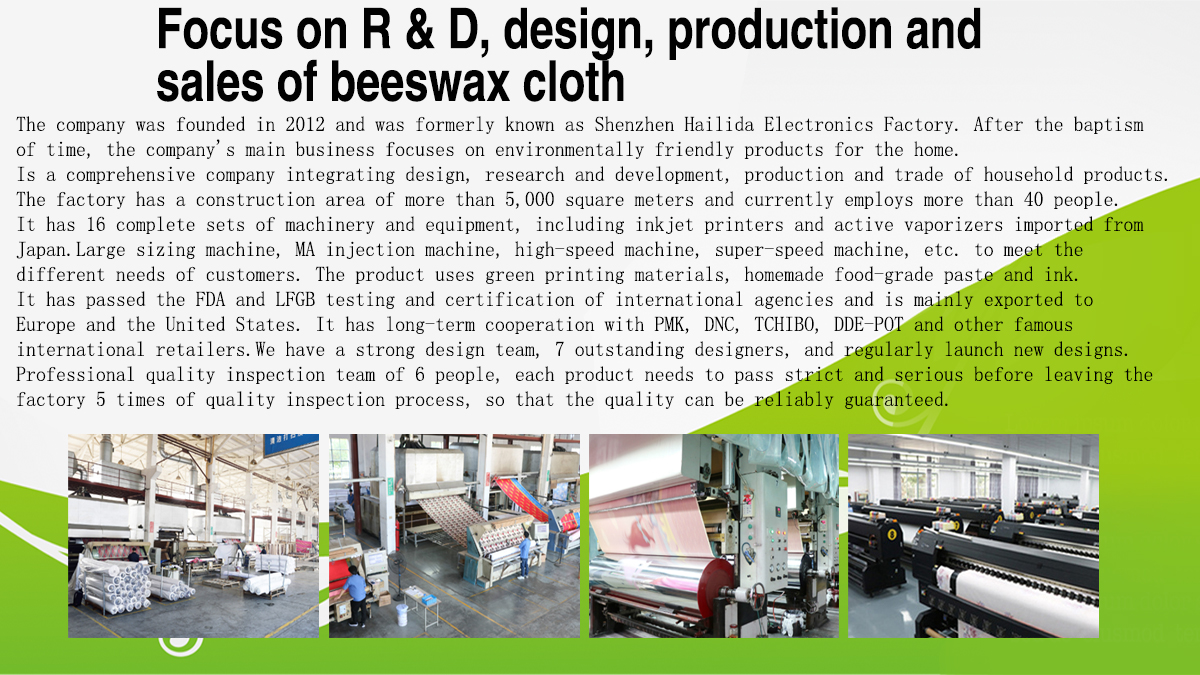 Shenzhen Nanfang Tongli Technology Co., Ltd. Beeswax Food Wrap