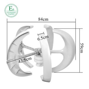 Factory Sale home wind turbine 1000W 12v/24v Wind Turbines Generator Lantern 5 Blades Vertical Axis For home use