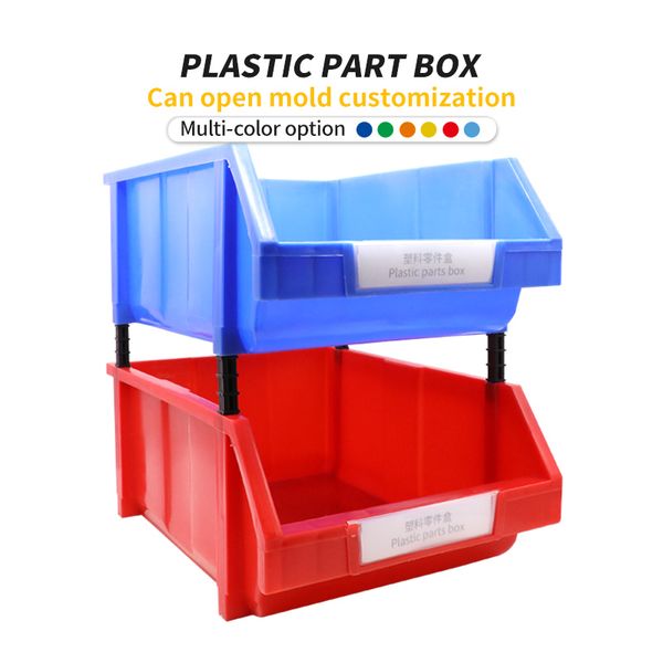 ZNPB001 Powerway durable plastic material stackable storage plastic bins