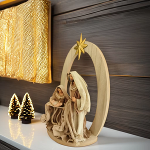Wholesale custom Christmas ornaments holy family  christmas nativity scene set desktop resin crafts Decor
