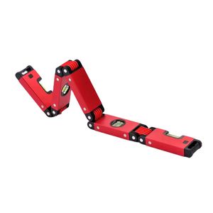 High Precision Folding Magnetic Spirit Level aluminum alloy spirit level woodworking measuring tools Foldable magnetic box level