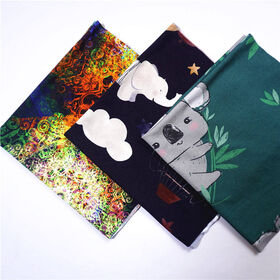 Free Sample Soft Bamboo Fabric Custom Printed 95% Bamboo Cotton 5% Lycra for Baby Cloth, 230-250GSM Cotton / Bamboo Fiber 58/60"