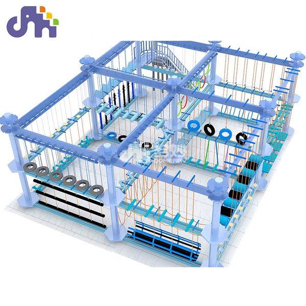 Rope course indoor outdoor amusement climbing games equipment kids adventure rope playground