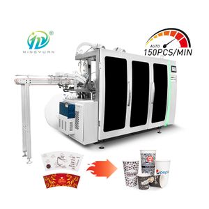 4-16OZ high speed double plate paper cup machine 150pcs/min automatic paper cup making machine suitable for hot and cold drinks