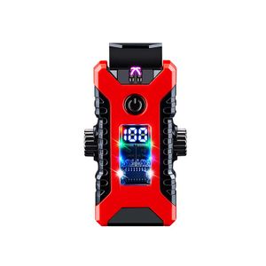 Wholesale Double arc lighter with digital power display Type-C rechargeable lighter