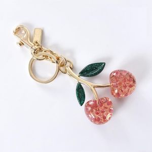 New Fashion Exquisite Cute Strawberry Cherry Keychain Pendant Student Bag Personality Hanging Ornaments