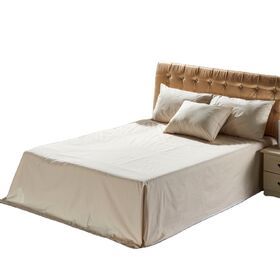 poly cotton bed luxury bedding skirts removable for home textile