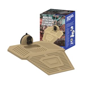 NOMOY PET Turtle Basking Platform Turtle Tank Platform Aquarium Animal Sink Wharf Climbing Shelf with Sucker Cap