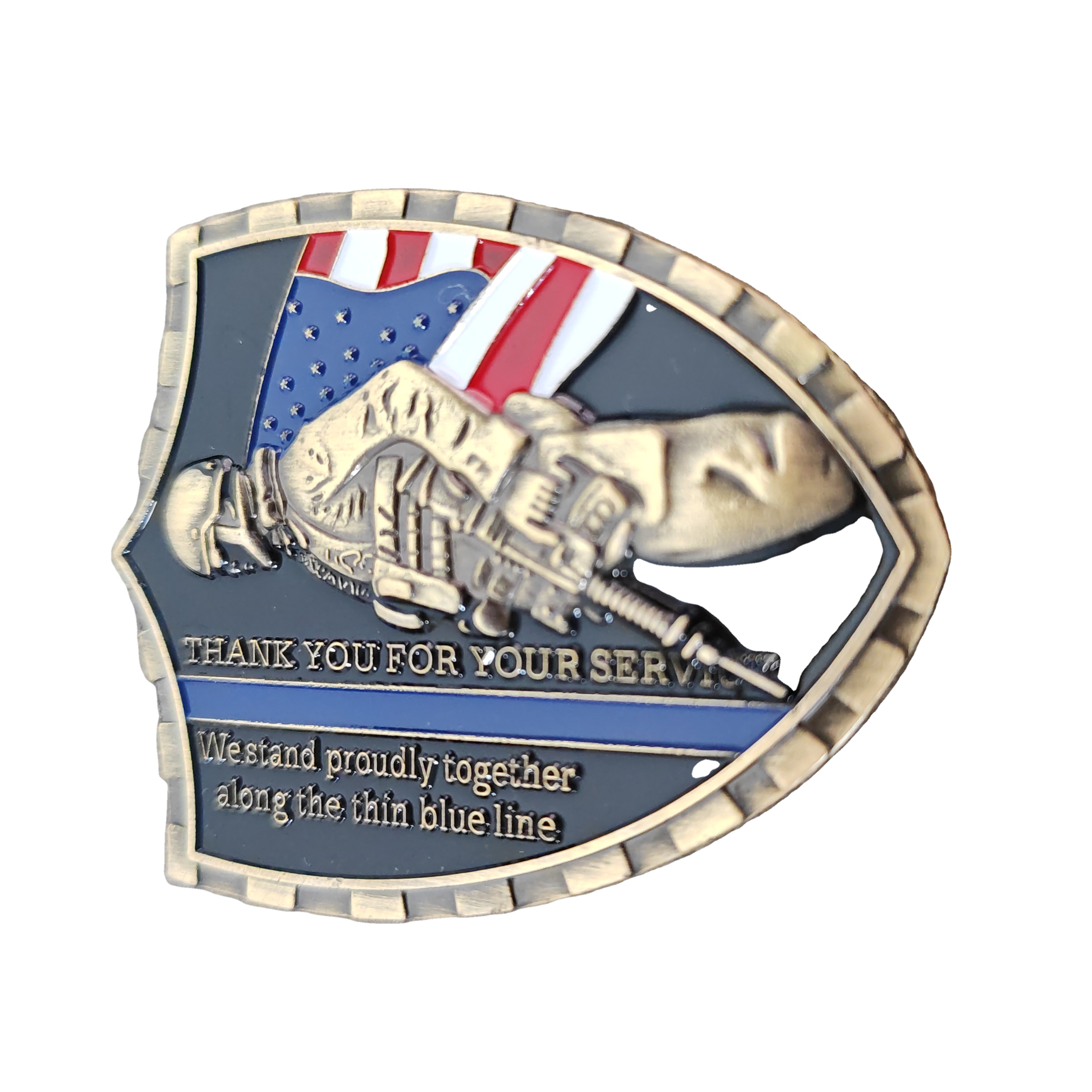 Pingyang Yiyang Crafts Factory Creative Challenge Coin Three-dimensional Relief Badges Abnormal Shield Double-Sided Painting Metal Crafts Collection Toy