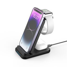 Wholesale 3 in 1 Folding Magnetic Wireless Charger 15w Sublimation Fast Wireless Charger for Phone for Home for Office
