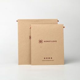 Sinicline new arrival eco Jute paper envelope for lingerie packaging