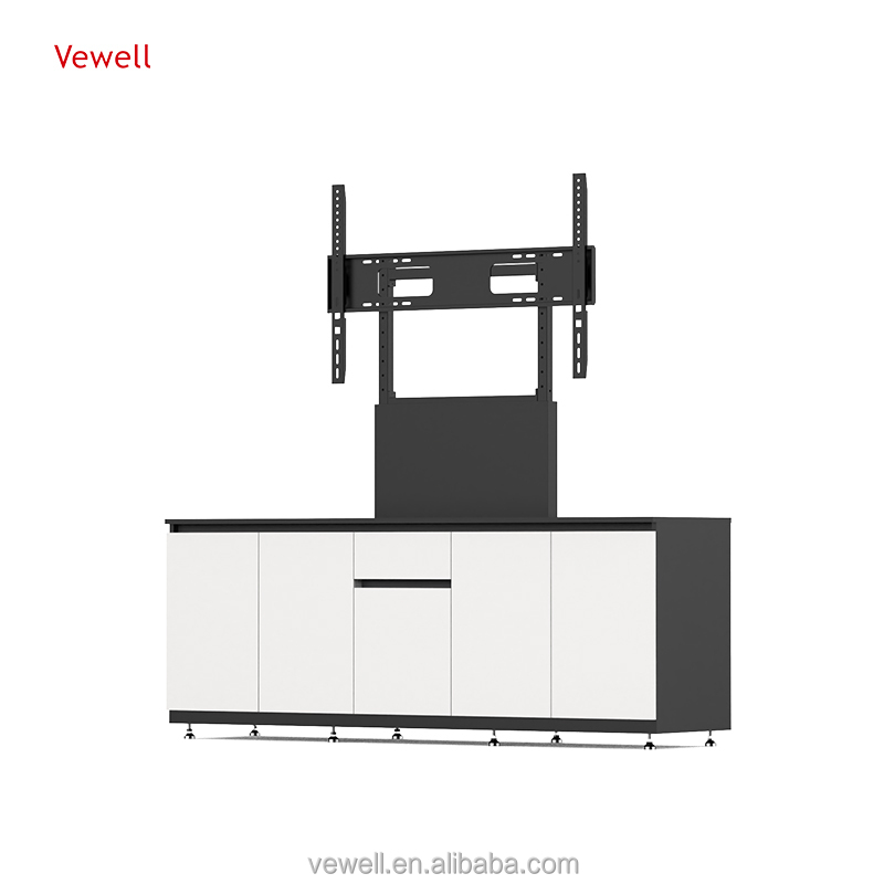 3 Bays Support 32 43 49 55 65 75 86 98 110Inch  New Product Customize Color Textures And Styles Furniture Tv Stand Tv Mount