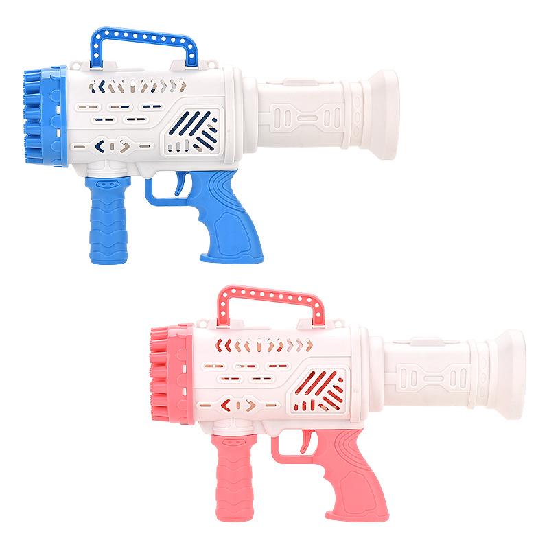 Hot Kids Unisex  Automatic Bubble Gun Toy Plastic Bazooka Bubble Machine for Summer Outdoor Soap Water Play