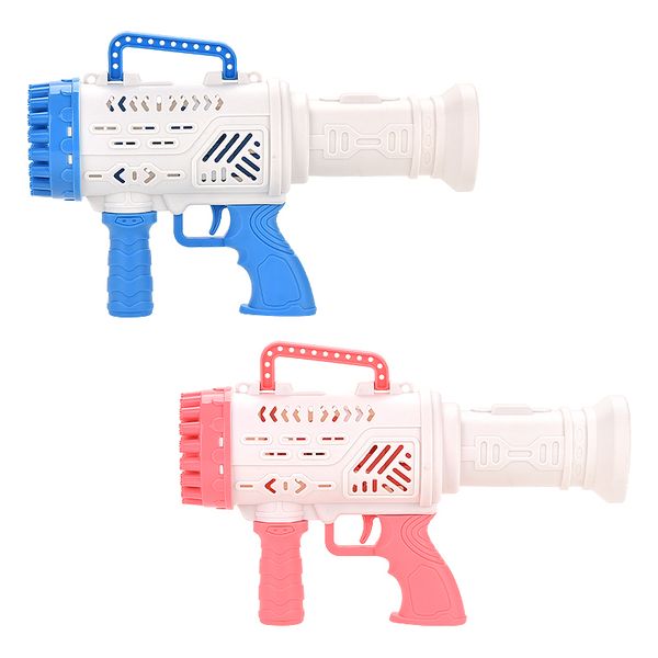 Hot Kids Unisex  Automatic Bubble Gun Toy Plastic Bazooka Bubble Machine for Summer Outdoor Soap Water Play