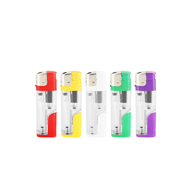 Guangdong Zhuoye Lighter Manufacturing Co., Ltd. MK Custom Portable Plastic Wholesale Disposable Lighters, factory wholesale flint electronic lighter with LED light