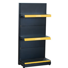 Heavy duty supermarket metallic shelves Store Display Racks gondola shelving OEM Supermarket shelves