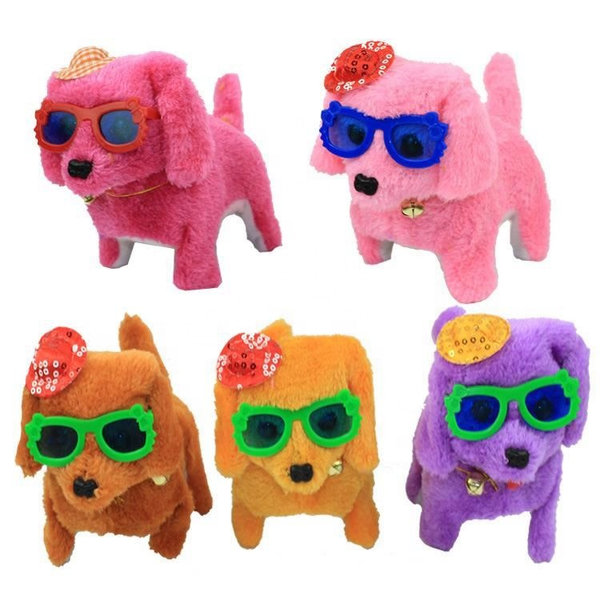 Wholesale Electronic Walking Plush Dog Toy Singing Light Up Toys Stuffed Animals Suppliers