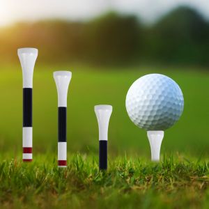 Mazel American Flag Funny Custom Print Logo Packaging Bio degradable Bamboo Plastic Wooden Rubber Golf Tee