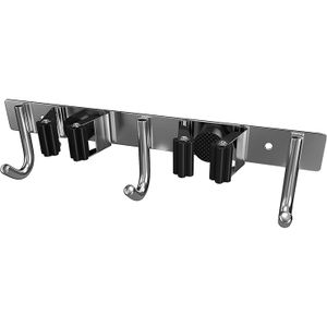 Room Mop Holder Heavy Duty Garden Tool Organizer Rack Rake Shovel Handle Stainless Steel Mop Hanger Utility Wall Mounted rack