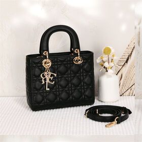 Vintage OEM/ODM vegan PU luxury women purse PU leather handbags trendy women lady tote bag