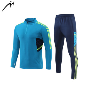 Customized Low MOQ Warm Up football Training Track Suits men sport tracksuit workout wholesale soccer tracksuit