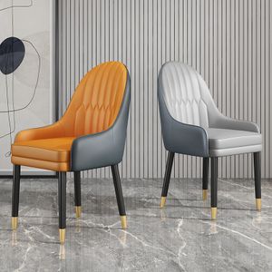 Modern Scandinavian Chairs for Dining Room Kitchen Chair Leather Upholstered Dining Chairs