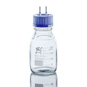 Laboratory Glassware 250 500 1000ml solvent glass supply charging Reagent bottle with blue screw cap lid