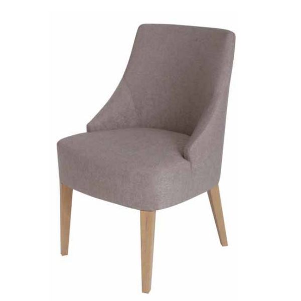 Restaurant Cafe Wooden Dining Chairs Restaurant Fabric Upholstered Dining Chair DC-1050