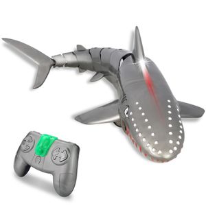 High Simulation Electric RC Shark Kids RC Animal Remote Control Swimming Fish Toys 2.4GHz Remote Control Shark for kids gifts