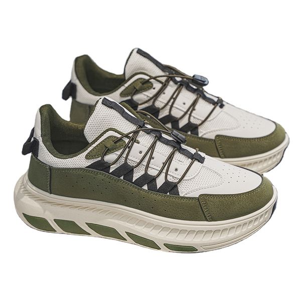 Men's Sports Sneakers Thick Height-Increasing Casual Dad Shoes Lightweight and Breathable Trendy Outdoor Casual Walking Shoes