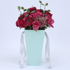 New Florist Portable Rigid Paper Box Customized Rose Flower Packaging Box