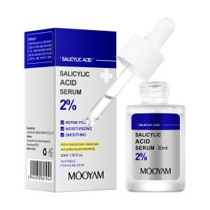 Salicylic Acid Acne Removal Serum Refine Pores Moisturizing Smoothing Anti-wrinkle Whitening Skin Care 30ml MOOYAM Facial Serum