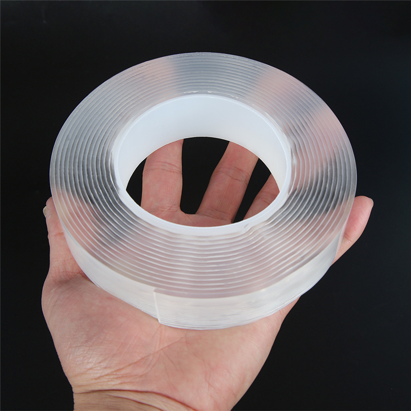 Jinjiang City Debahaoyong Packaging Co., Ltd. 2MM Double Sided Reusable Wall Gel Tape Washable Traceless Nano Adhesive for Home & Office Use