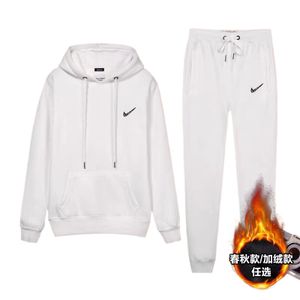 Customized solid color couple hoodie, customized logo, solid color couple sports shirt, jogging set