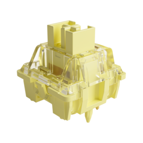 Akko V3 Cream Yellow Pro Keyboard Switch with Dustproof Stem for Mechanical Gaming Keyboard, 5-Pin Linear Switches (45pcs)