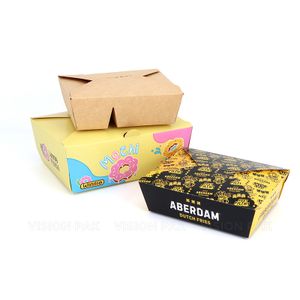 Manufacture take away fast food paper box fried chicken nuggets carton paper food packaging boxes with logo
