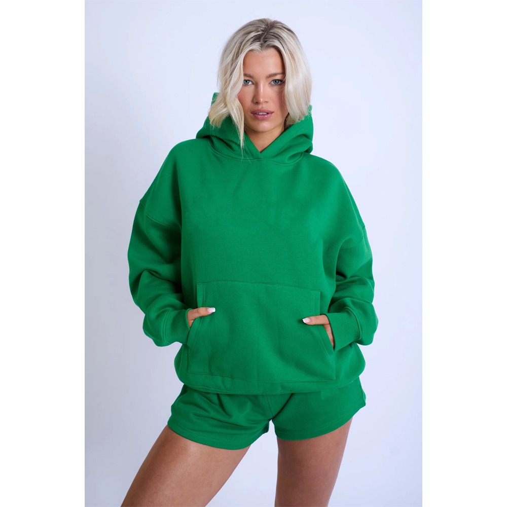 Wholesale Women Sportswear Heavyweight Oversized Pullover Hoodies For Women
