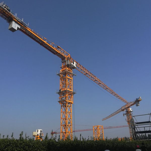 Hydraulic Tower Crane China Big Manufacturer Brand 65m Arm Length Construction Building Flat Top Tower Cranes Machine