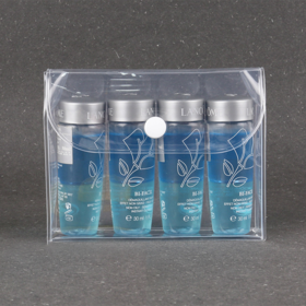 Wholesale Transparent Clear Cosmetic Bag PVC Makeup Brush Bag Small Button Cosmetic Pouch Cases
